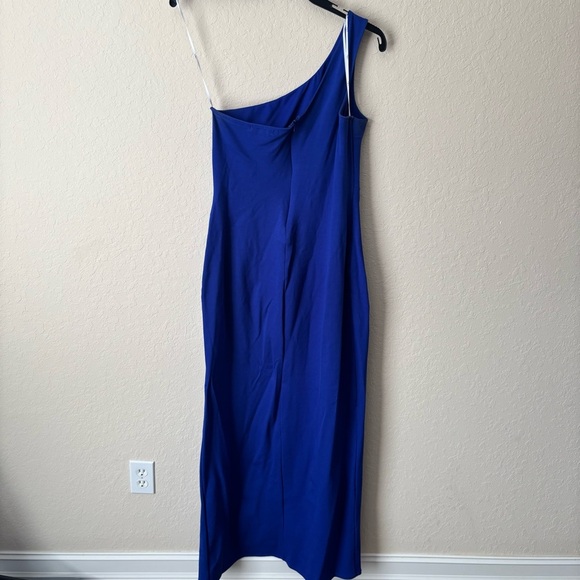 Lulus | Women's Good Times Only One Shoulder Royal Blue Maxi Dress Size Large - Picture 7 of 7